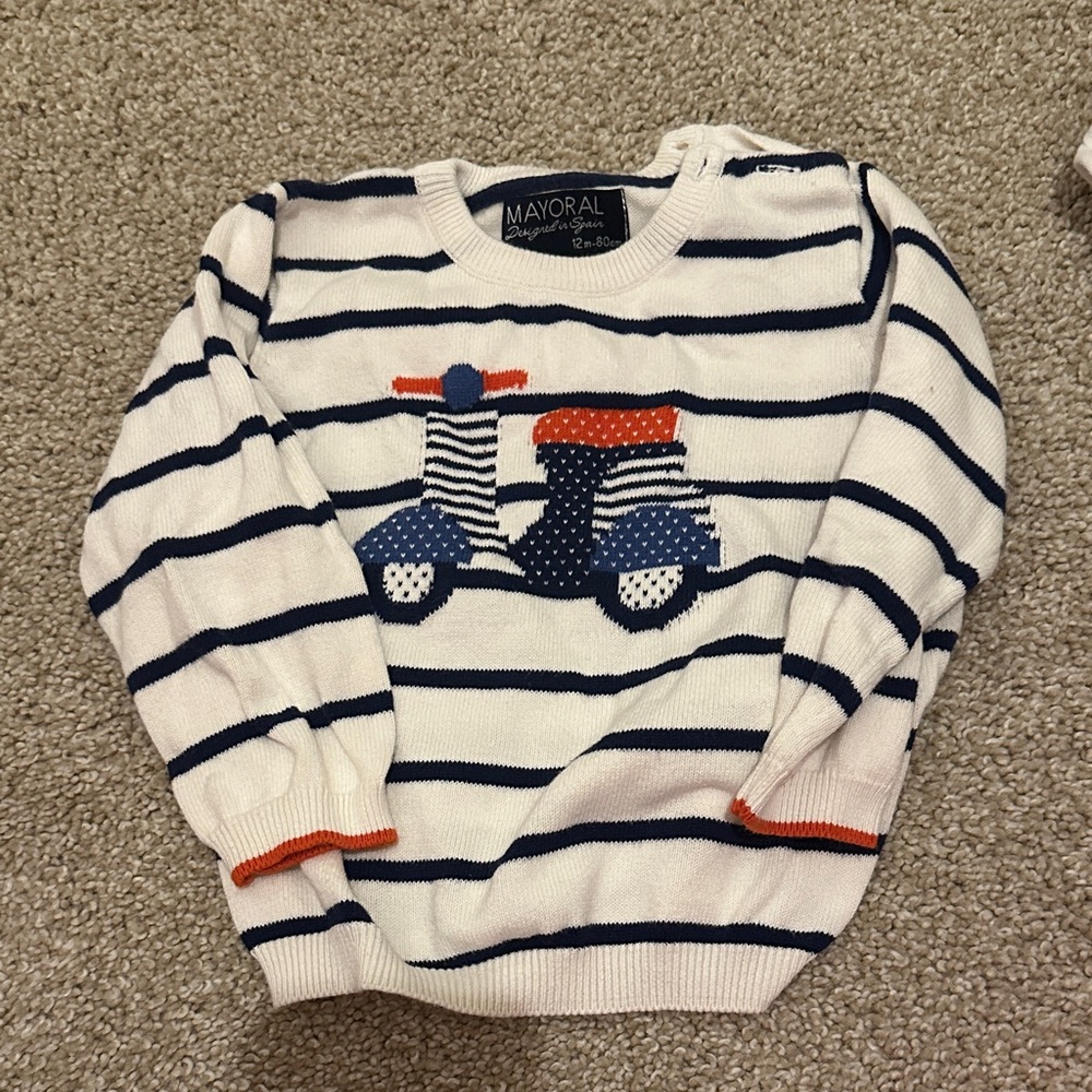 Mayoral Navy and White Scooter Sweater